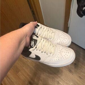Nike White and Black Sneakers with Classic Design